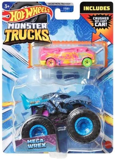 Hot Wheels® Monster Trucks s angličákem MEGA-WREX, Mattel HKM17