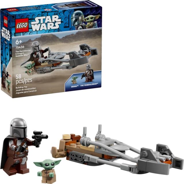 LEGO® Star Wars™ 75436 Mandalorian, Grogu a spídrová motorka
