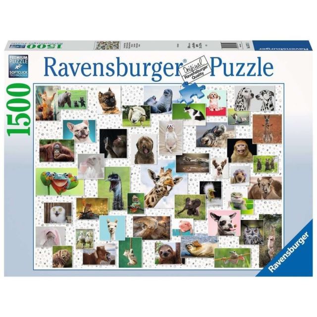 Ravensburger 16711 Puzzle Funny Animals Collage 1500 dílků