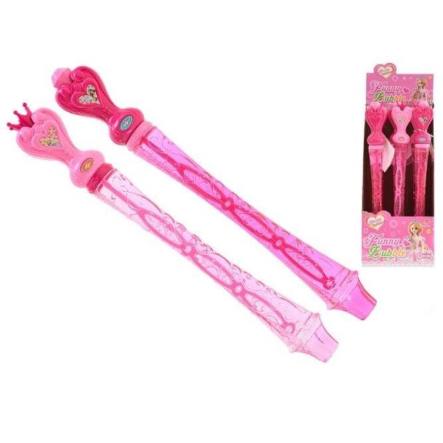 Bublifuková růžová hůlka pro princezny