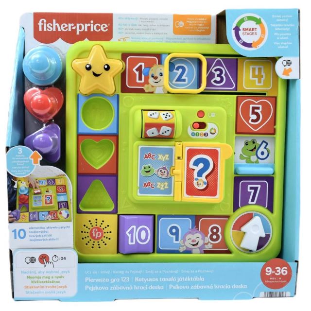 Mattel Fisher Price Pejskova zábavná hrací deska CZ/SK/ENG/HU/PL