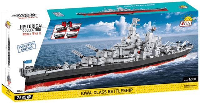 Cobi 4836 Americká bitevní loď třídy Iowa 4v1