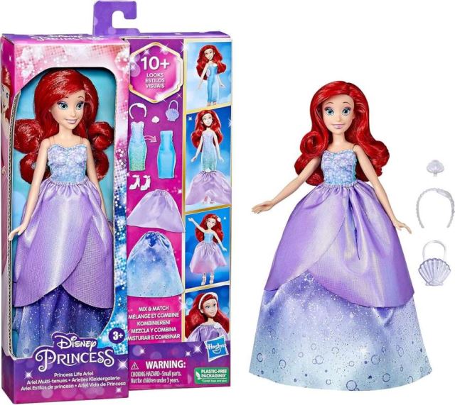 Hasbro Disney Princess Ariel panenka 10 stylů F4624