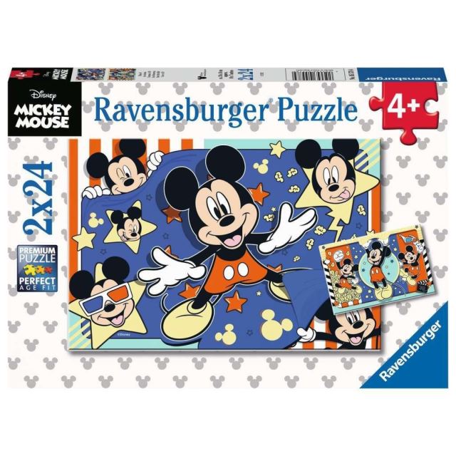 Ravensburger 05578 Puzzle Disney: Mickey Mouse 2x24 dielikov