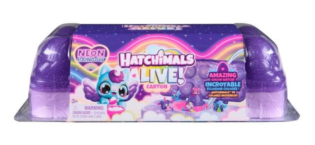 Spin Master HATCHIMALS Kartón zvieratiek neónová dúha
