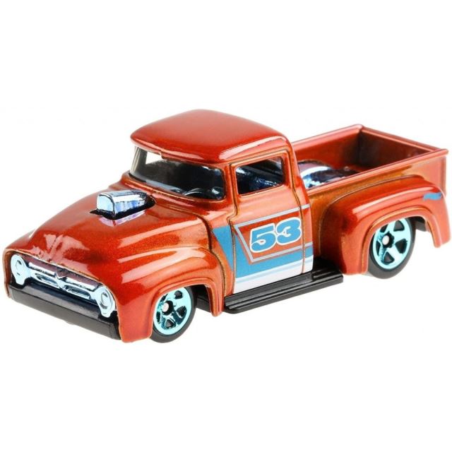Hot Wheels Orange & Blue tematický angličák CUSTOM 56 FORD TRUCK, Mattel GRR37