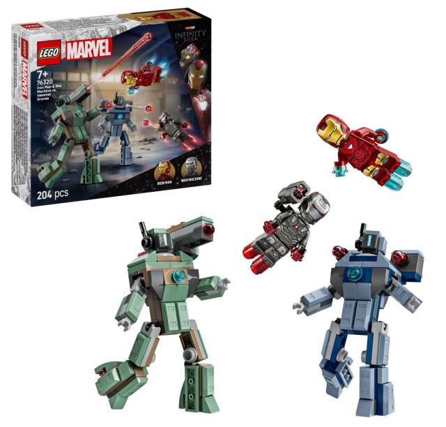 LEGO® Marvel 76320 Iron Man a War Machine vs. Hammerovy Drony
