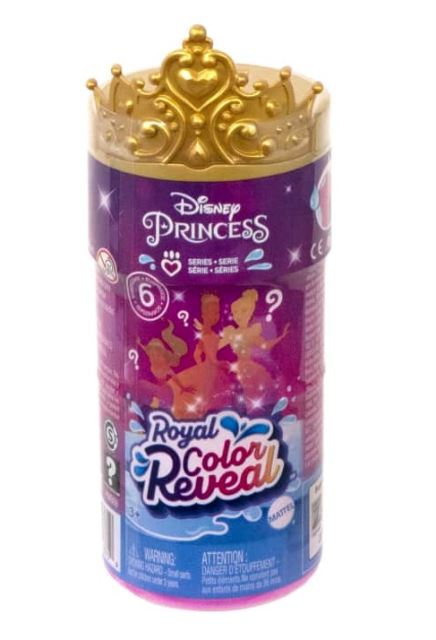 Mattel Disney Princess Color Reveal™ Kráľovská malá bábika
