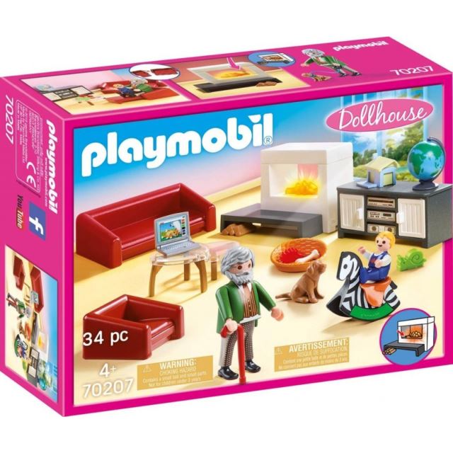 Playmobil 70207 Obývací pokoj s krbem