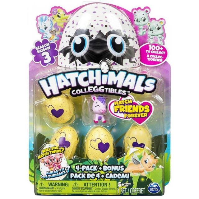 Hatchimals sběratelská zvířátka ve vajíčku čtyřbalení S3