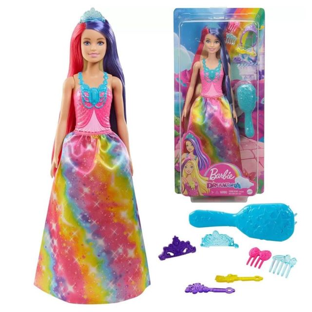Barbie Princezná s dlhými vlasmi, Mattel GTF38