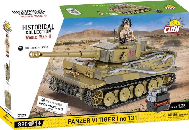 COBI 3123 Nemecký tank Panzer VI TIGER I no 131, 1:35