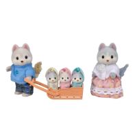 Sylvanian Families 5636 Rodina Husky s trojčaty (1)