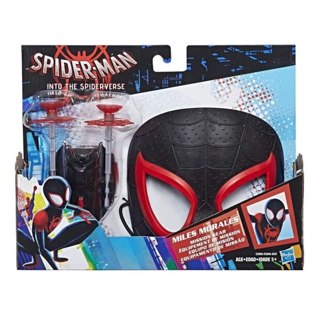 Spiderman Miles Morales maska a výstroj s projektily, Hasbro E2896