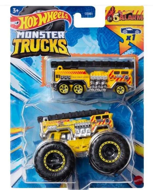 Hot Wheels® Monster Trucks s angličákom 5 ALARM, Mattel HWN39