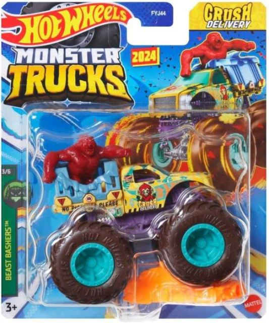 Mattel Hot Wheels® Monster Trucks Kaskadérské kousky CRUSH DELIVERY, HTM25