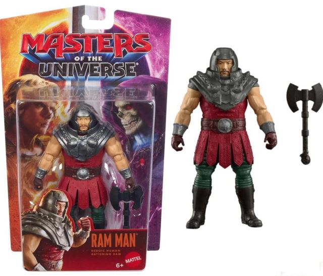Tato akční figurka Ram Mana, jaká je vidět v hraném filmu Masters of the Universe 2026, umožňuje dětem přenést domů bitvu dobra se zlem v Eternii.