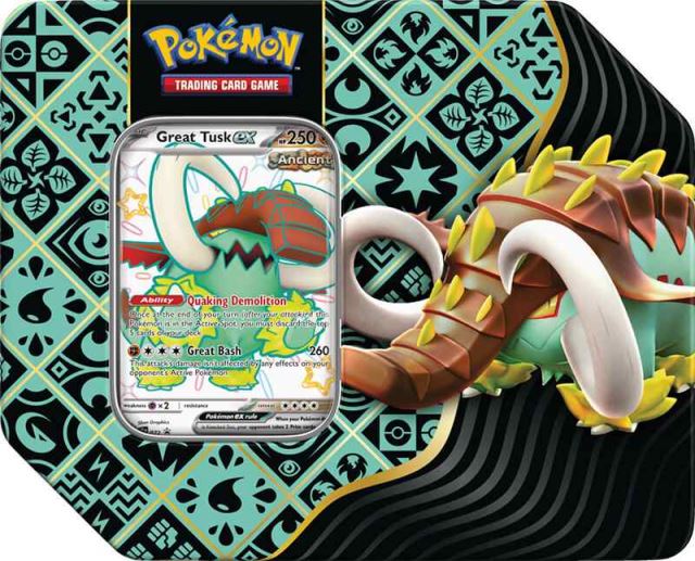 Pokémon TCG: SV4.5 Paldean Fates - Premium Tin Great Tusk EX