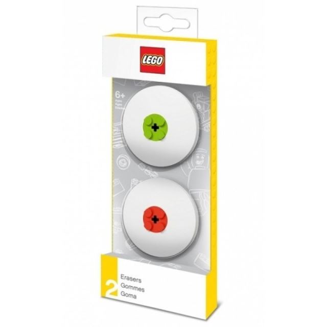 LEGO® Guma, červená a zelená - 2 ks