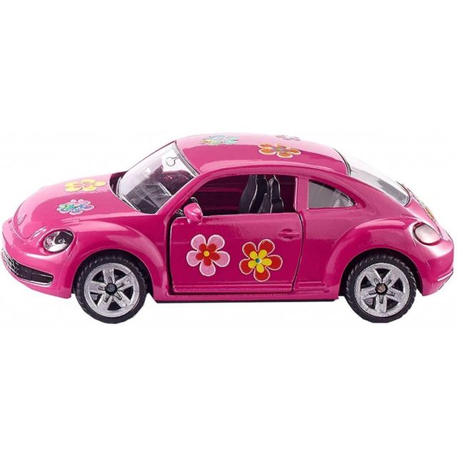 SIKU 1488 VW Beetle růžový s polepkama