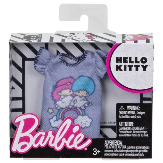 Barbie Tričko fialkové, Mattel FLP46