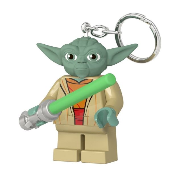 Lego Star Wars Yoda se světelným mečem svítící figurka 7,5cm