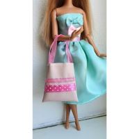 LOVEDOLLS Béžová kabelka s růžovými puntíky