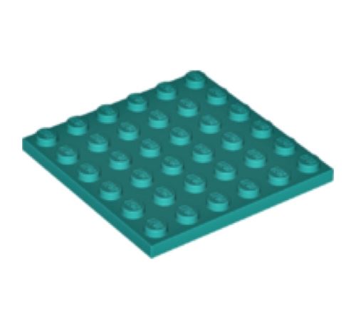 LEGO® 3958 Podložka 6x6 Azúrová