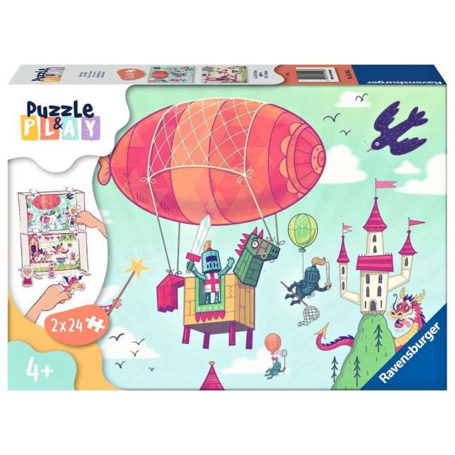 Ravensburger 05596 Puzzle & Play Kráľovská grilovačka 2x24 dielikov