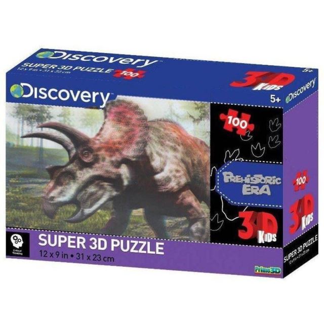 3D Puzzle Triceratops 100 dílků