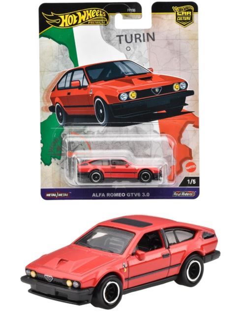 HW Prémiové auto velikáni ALFA ROMEO GTV6 3.0, Mattel HRV80