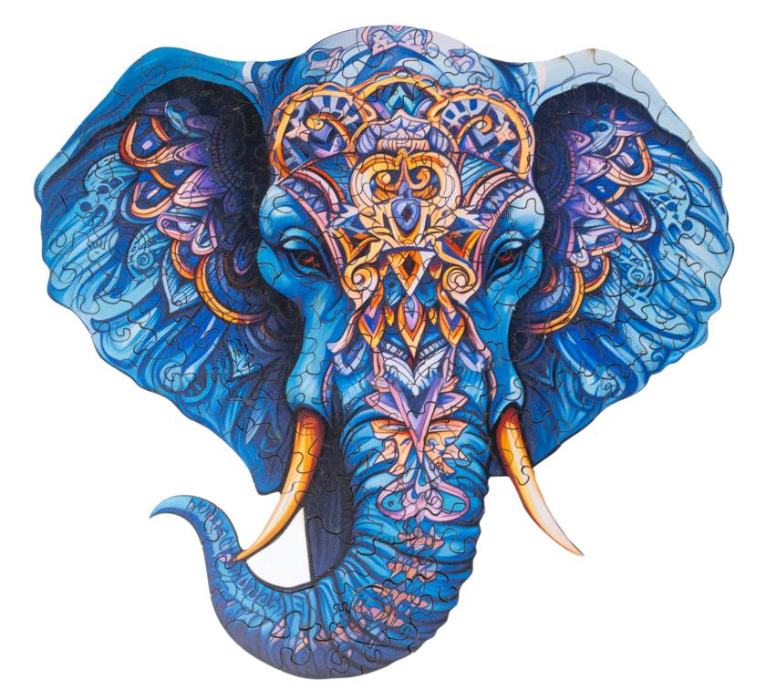 Recenttoys dřevěné puzzle - slon