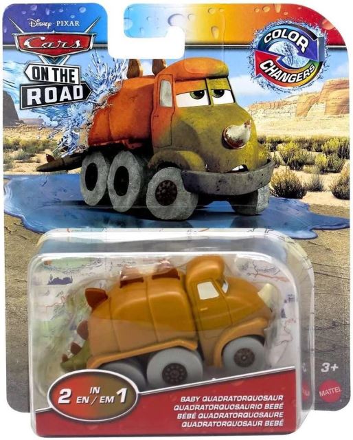 Disney Pixar Cars Color Changers 2 v 1 BABY QUADROTORQUOSAUR, Mattel HMD68