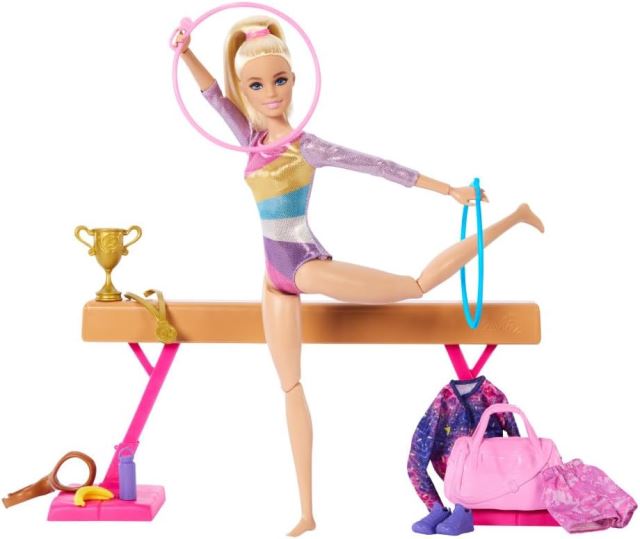 Mattel Barbie® Gymnastka na kladině HRG52