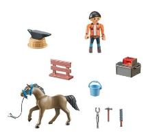 Playmobil 71357 Kováč Ben a kôň Achilles (1)