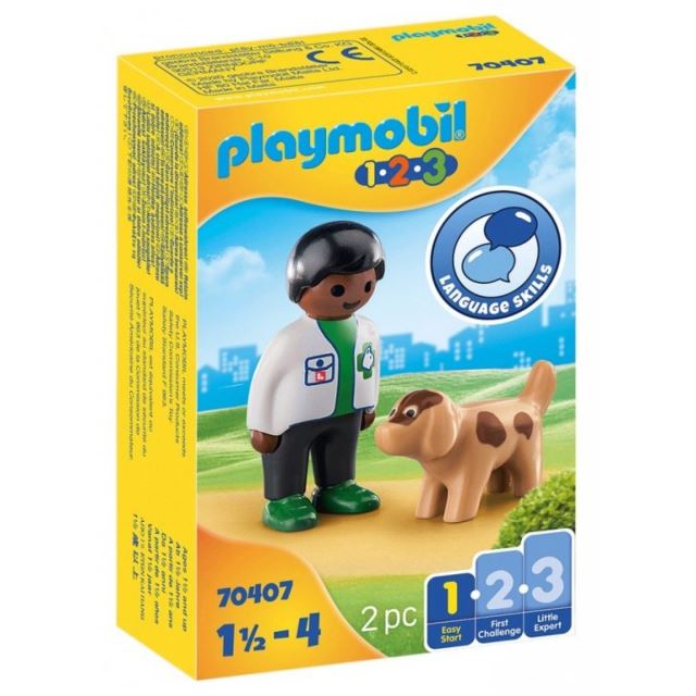 Playmobil 70407 Veterinář s pejskem (1.2.3)