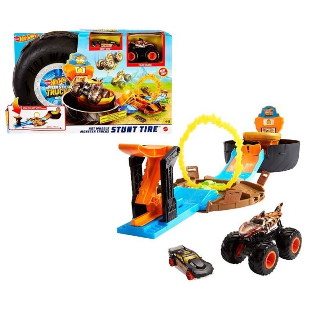 Mattel Hot Wheels® Monster Trucks Kaskadérské kousky Herní set, GVK48