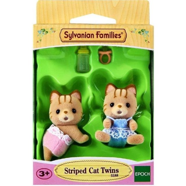 Sylvanian Families 5188 Pruhovaná kočičí dvojčátka
