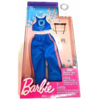 Barbie TOKYO 2020 modrý nátelník s teplákmi, Mattel GHX85 (1)