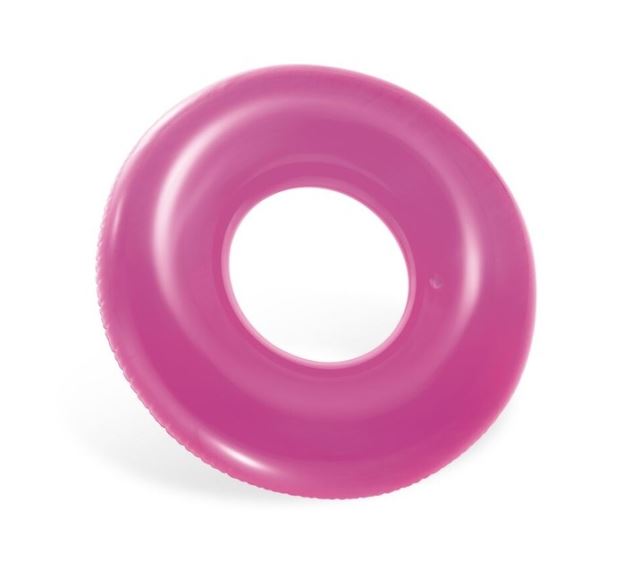 Intex 59260 Kruh plovací transparent růžový 76 cm