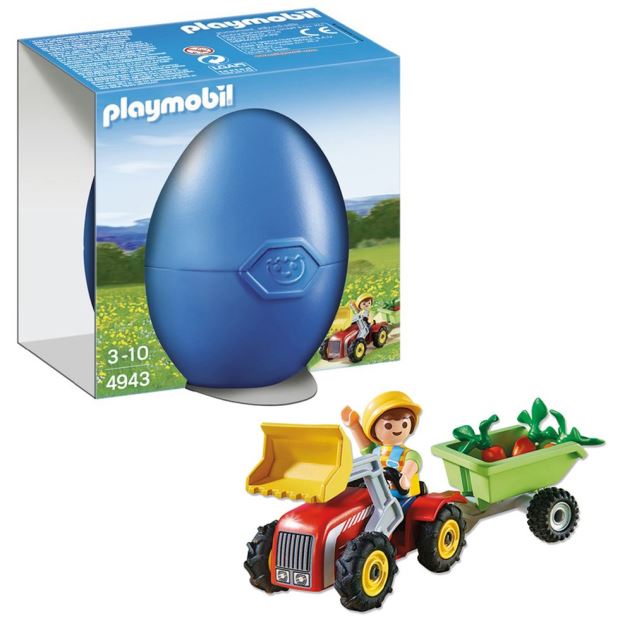 Playmobil 4943 Chlapec s dětským traktorem, vajíčko