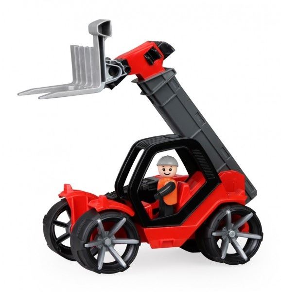 LENA Truxx 2 Auto Teleskopický nakladač s figurkou 33cm