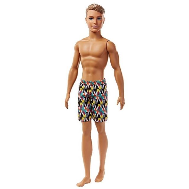 Barbie Ken ve vzorovaných plavkách , Mattel FJF09