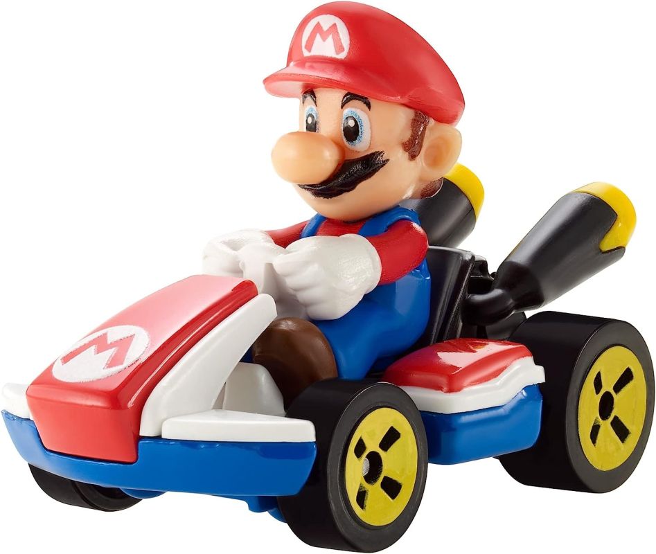 Hot wheels mariokart mario, mattel gbg26