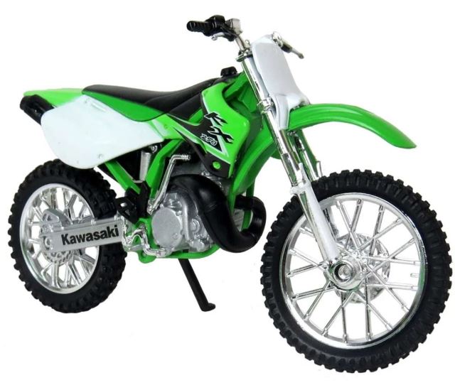 Kovový model motorky '02 Kawasaki KX 250 1:18