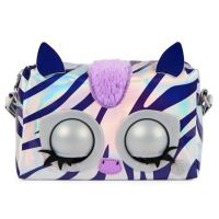 Spin Master PURSE PETS Interaktívna kabelka metalická zebra (5)