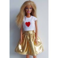 LOVEDOLLS Růžová latexová sukně