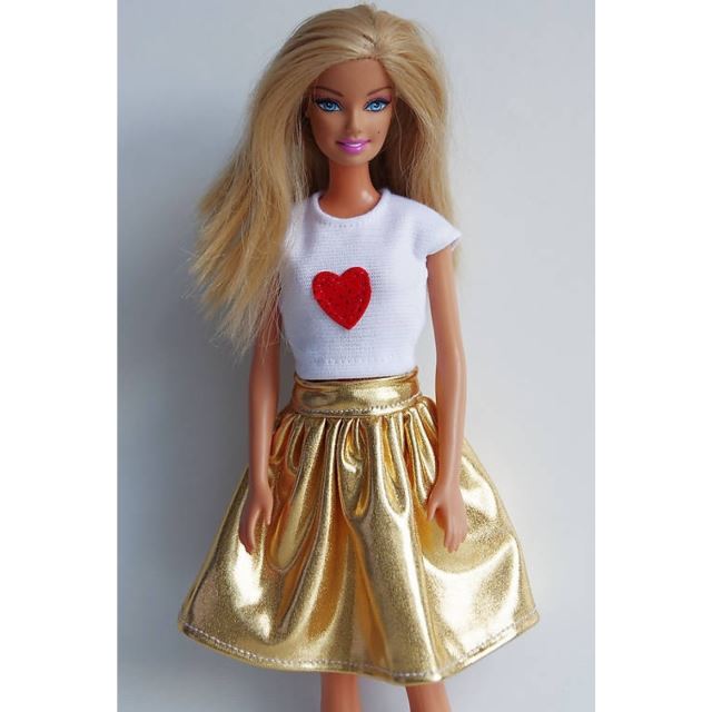 LOVEDOLLS Růžová latexová sukně