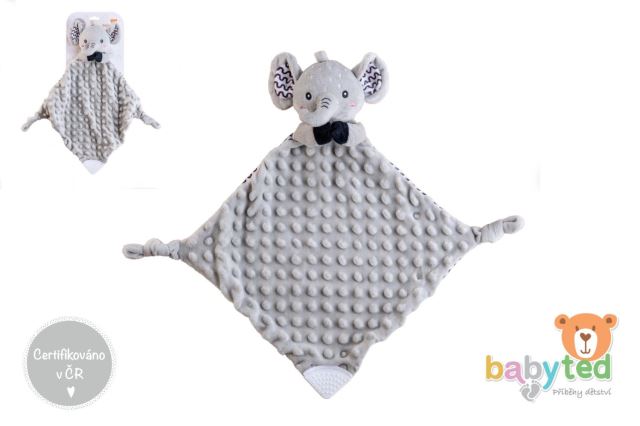 BabyTed Slon zaspávač plyš 25 x 25 cm
