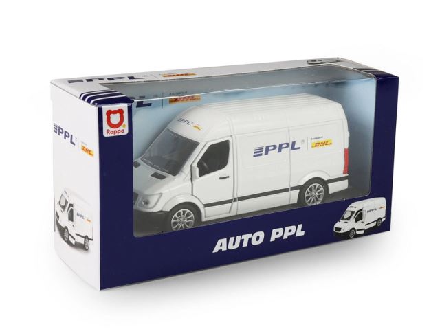 Kovové auto PPL s otevíracími dveřmi 12 cm
